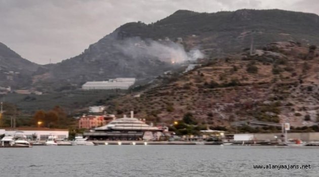 Alanya’da ormanlık alana yakın bölgede yangın!