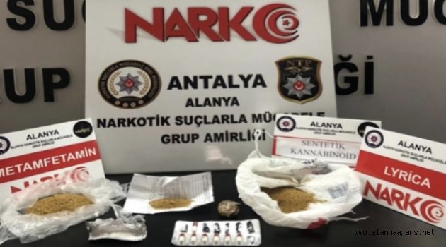 Alanya’da polisten uyuşturucu baskını: 1 gözaltı