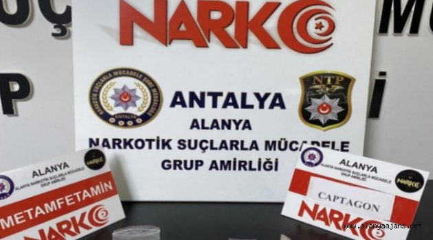 Alanya’da polisten uyuşturucu operasyonu