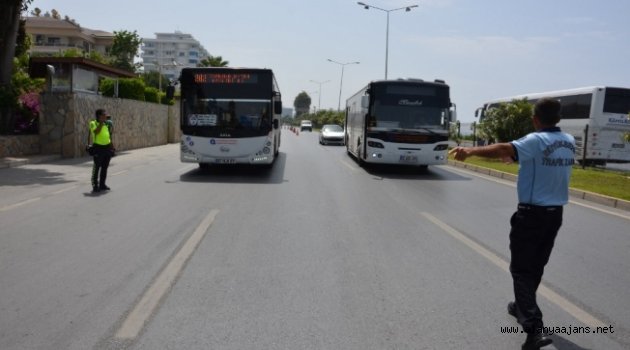 Alanya’da ulaşım araçlarına sıkı denetim