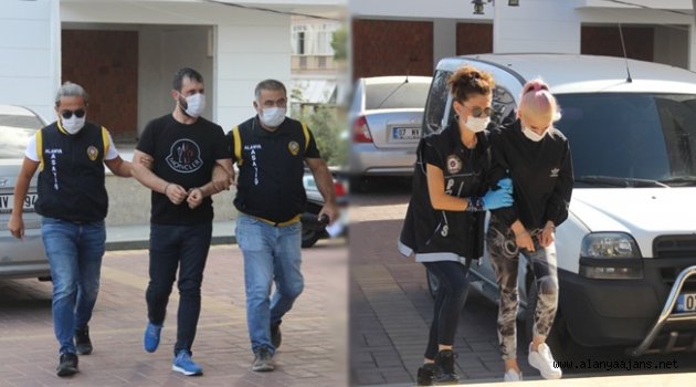 Alanya’da uyuşturucu baskınında yakalanan şüpheliler tutuklandı