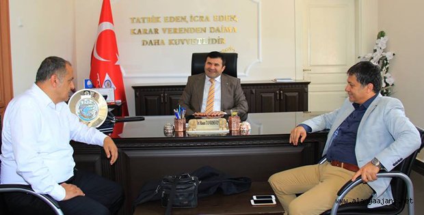ALANYA GAZETECİLER CEMİYETİNDEN KAYMAKAM TANRISEVEN’E ZİYARET
