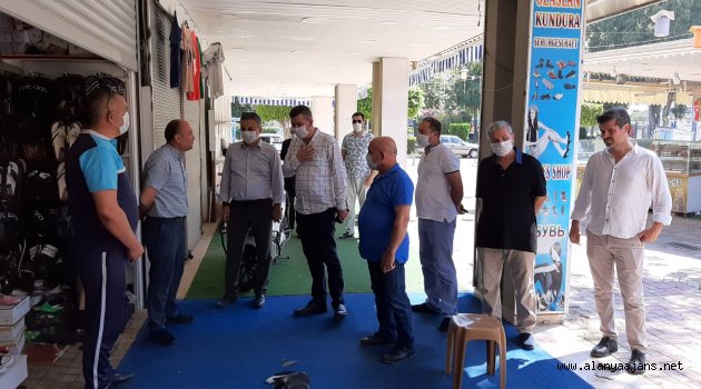 Alanya MHP'den turizm esnafına ziyaret