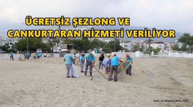 Alanya’nın ücretsiz plajı yeni sezona hazır
