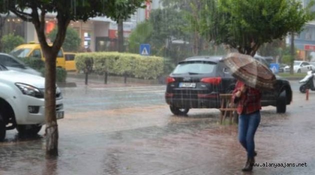 Alanya'da akşama yağmur var!