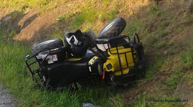Alanya'da ATV kazası: 1 ölü, 1 yaralı