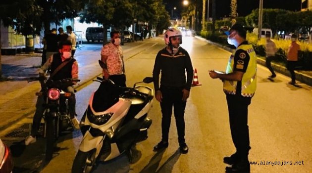 Alanya'da motosikletlere yönelik sıkı denetim