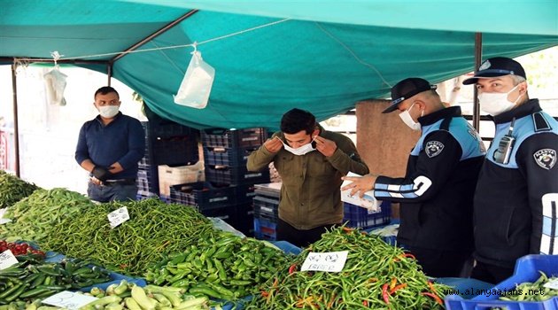 Alanya'da pazarlarda önlemler alınıyor