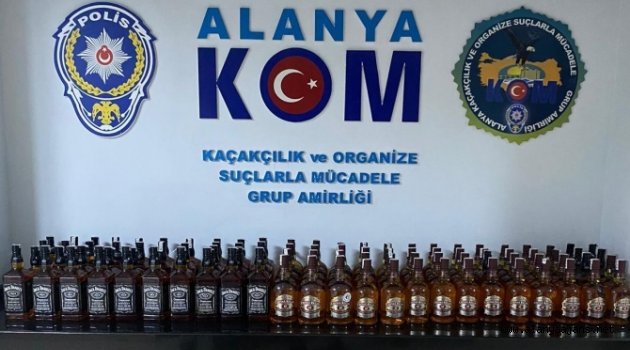 Alanya'da polisten sahte alkol operasyonu!
