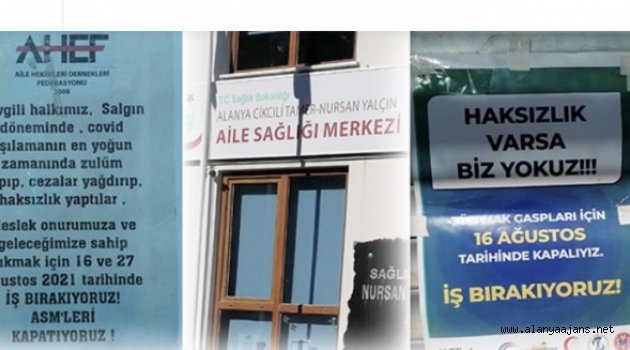 Alanya'da sağlık ocağından boykot!