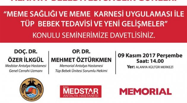 Alanya'da Tüp Bebek Tedavisi ve Meme Kanseri Eğitimi