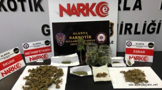 Alanya'da uyuşturucu operasyonu: 3 gözaltı