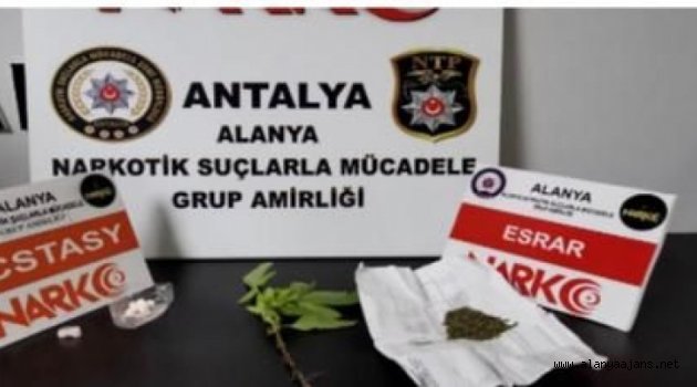 Alanya'da uyuşturucu ticaretine polis baskını