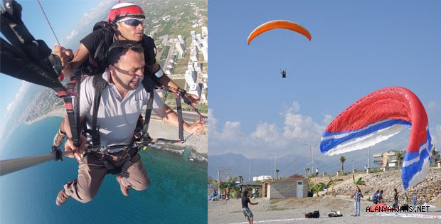 ALANYA'DA YAMAÇ PARAŞÜTÜ FESTİVALİ BAŞLADI