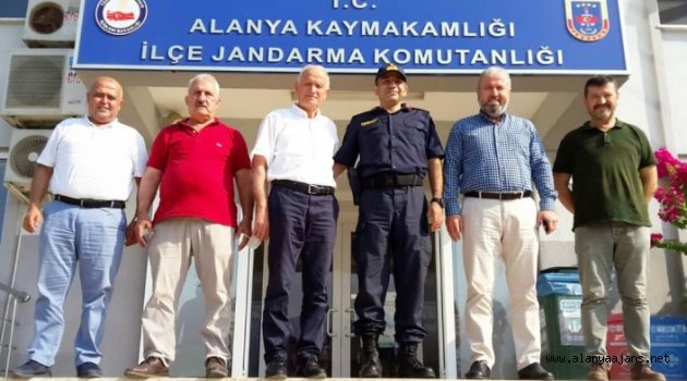 Alanyalı oda başkanlarından yeni komutana hayırlı olsun ziyareti