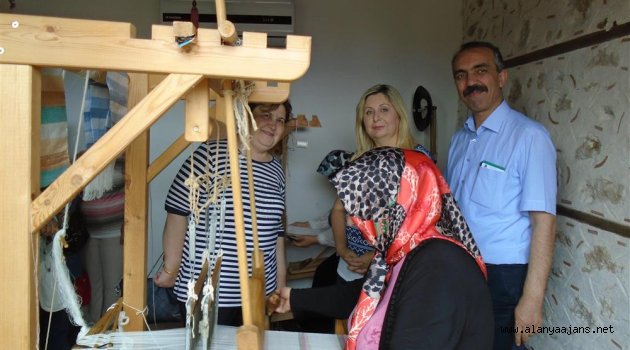 Alanya'nın ipek çalışmaları örnek oldu