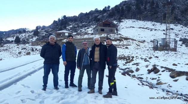 Alanya'nın yaylaları beyaza büründü