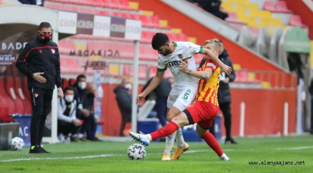 Alanyaspor Kayseri deplasmanından 1 puanla döndü