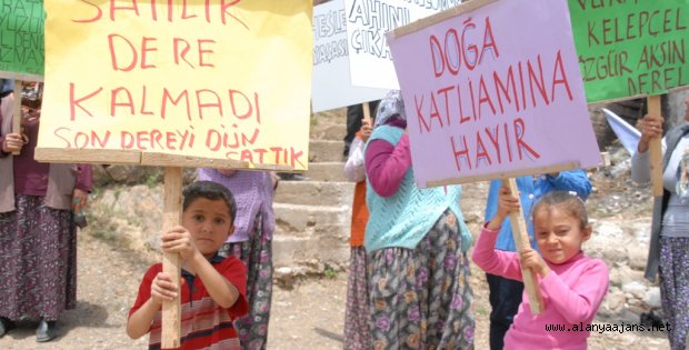 ALARA ÇAYININ YOK EDİLMEMESİ İÇİN KÖYLÜLER MÜCADELE EDİYOR