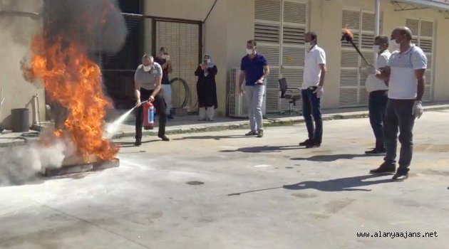 ALKÜ'de yangın söndürme cihazları yenilendi