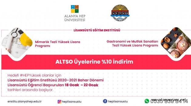 ALTSO üyelerine indirim müjdesi