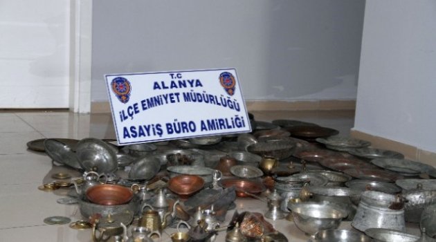 Antika bakırlar hurdacıda bulundu