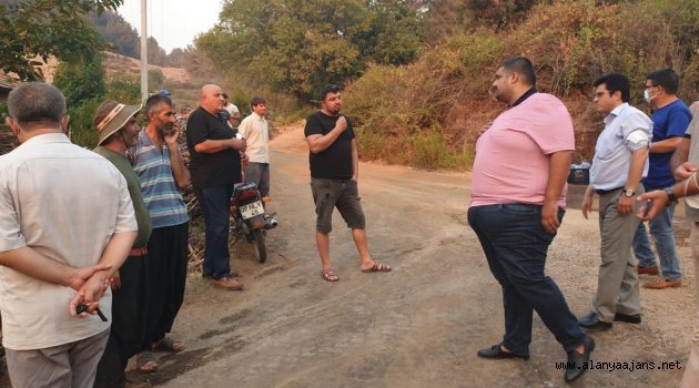 Arıkan'dan yangın bölgesine ziyaret