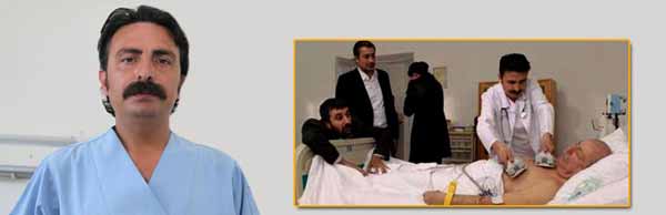 Ata İbrahim Tuna, dizide doktor gerçekte hastabakıcı