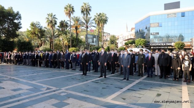 Atatürk Alanya'da anıldı