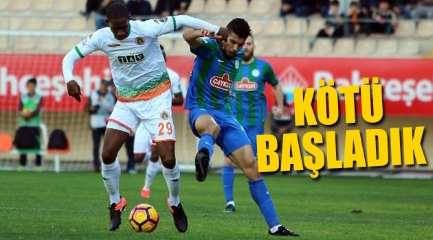 Aytemiz Alanyaspor – Çaykur Rizespor: 2-3