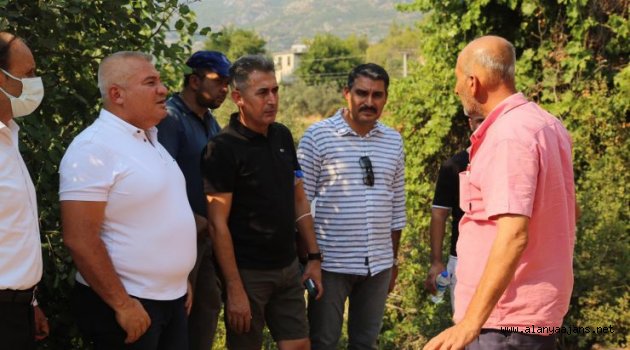 Başkan Şahin Alanya’daki yangın bölgesindeydi