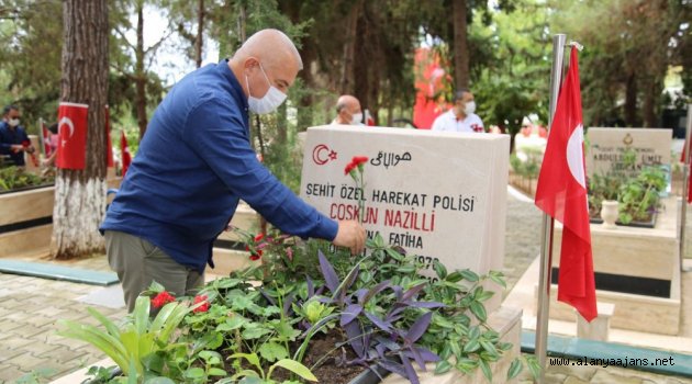 Başkan Şahin şehitleri unutmadı