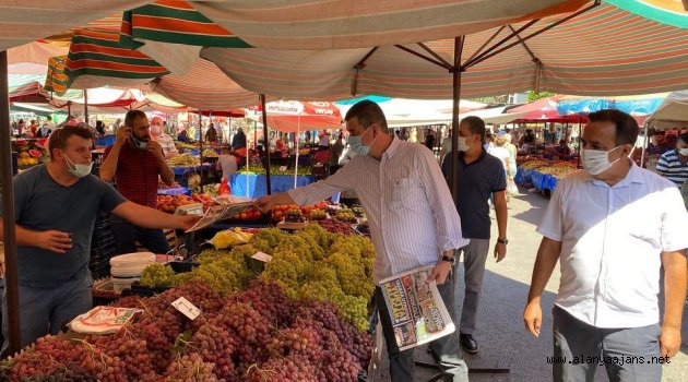 Başkan Türkdoğan pazara indi! Hem uyardı hem sohbet etti
