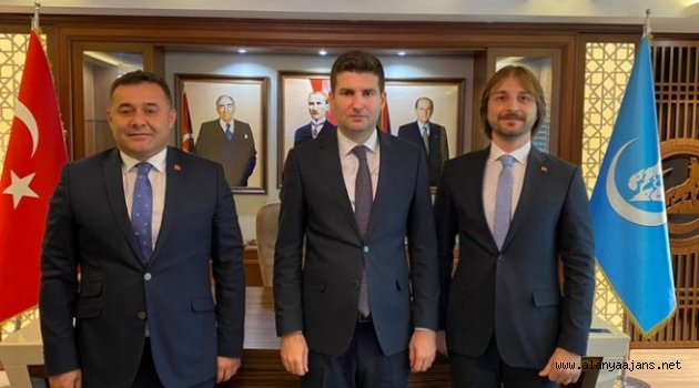 Başkan Yücel’den Ülkü Ocakları Başkanı Yıldırım’a ziyaret