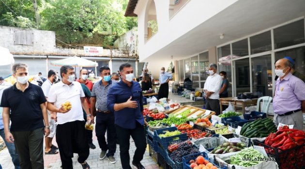 Başkan Yücel, Gedevet'te pazarı denetledi