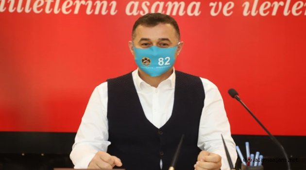 Başkan Yücel'den 82 temalı maske ile 2021 yılı için il olma mesajı