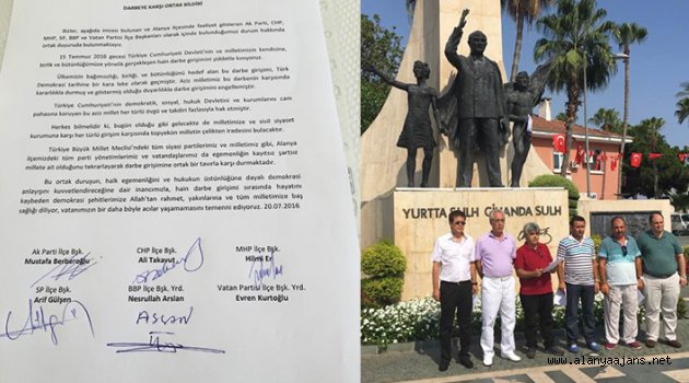 Başkanlardan "Darbe Girişimine" sert tepki