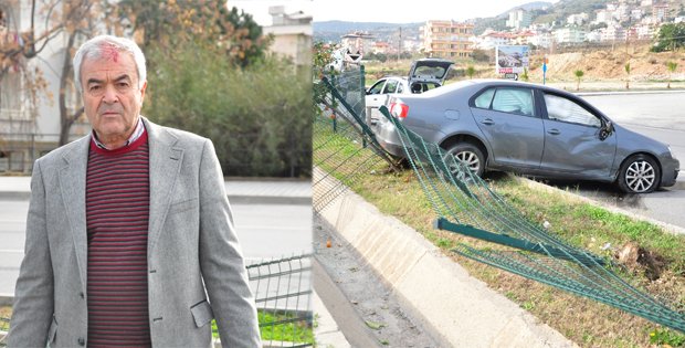 BETON MİKSERİNE ÇARPAN SÜRÜCÜ YARALANDI