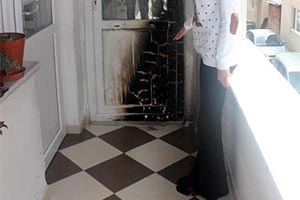 Boşanma davası açan eşin evine molotof