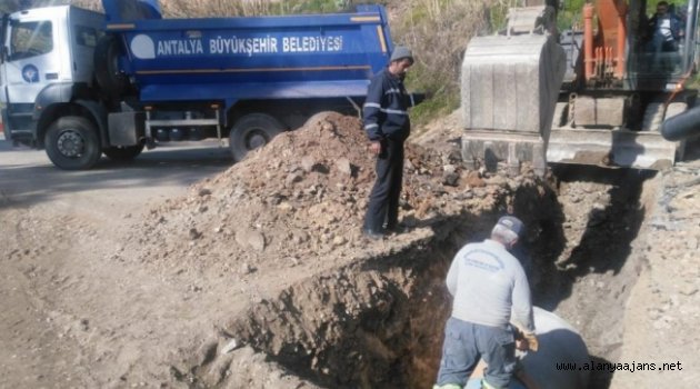 Büyükşehirden Alanya kırsalında yoğun mesai