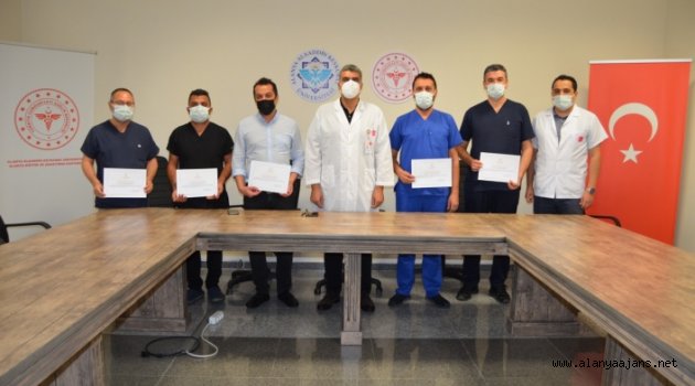 Çalışmalardan dolayı teşekkür belgesi aldılar