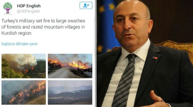 Çavuşoglu'ndan HDP'ye yaylım ateşi