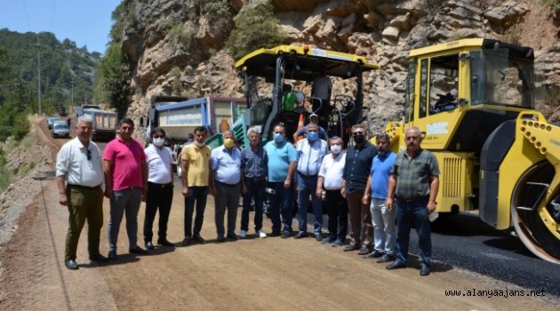 Demirtaş-Sapadere grup yolu asfaltlanıyor