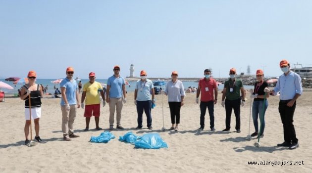 Deniz çöpleri izleme programı Alanya’da uygulandı