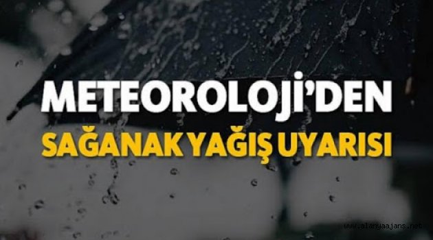 Dikkat! Alanya yağışlara teslim olacak