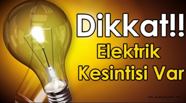 Dikkat! Elektrik Kesintisi Var