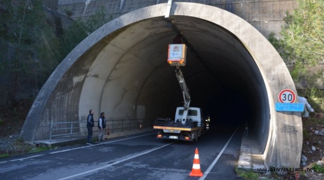 Dimçayı Tüneli’ndeki aydınlatma sorunu giderildi