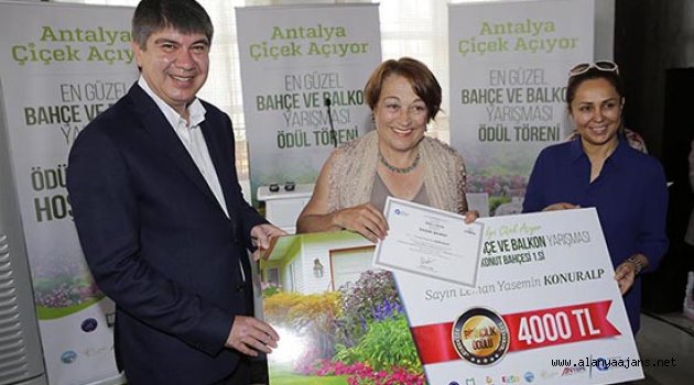 En güzel balkon ve bahçe sahipleri ödüllerini aldı