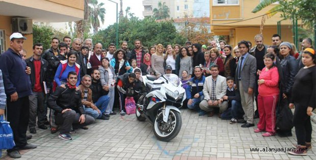 ENGELLİLERE MOTORCULARDAN ANLAMLI ZİYARET