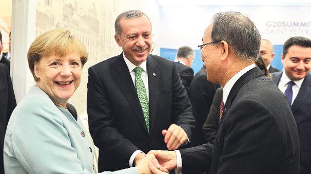Erdoğan, Merkel ve Ban ile görüştü